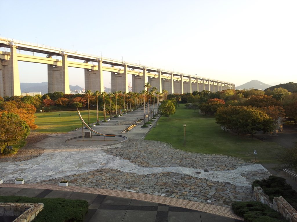 2017/10/26_瀬戸大橋記念公園 瀬戸大橋記念館展望台からの眺め