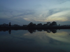 2016/11/20_溜め池の夕暮れ