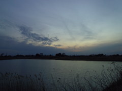2017/02/26_溜め池の夕暮れ