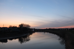 2015/02/28_元荒川の夕暮れ