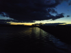 2016/12/23_溜め池の夕暮れ