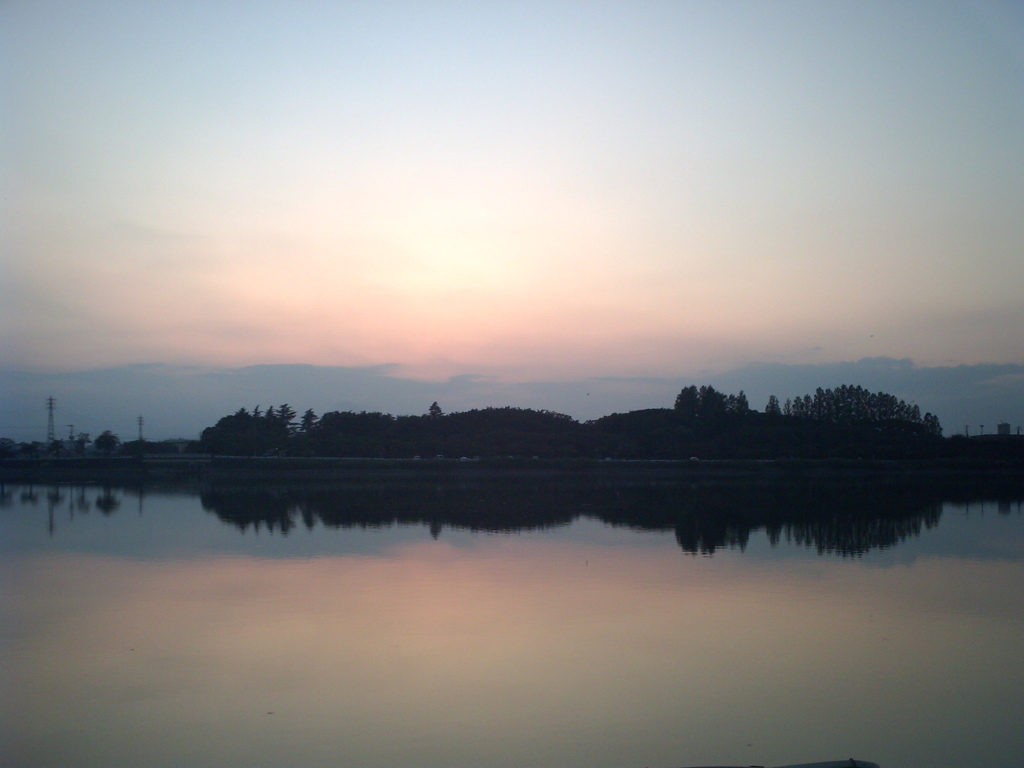 2015/09/27_伊佐沼の夕暮れ