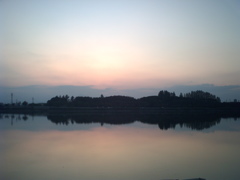 2015/09/27_伊佐沼の夕暮れ