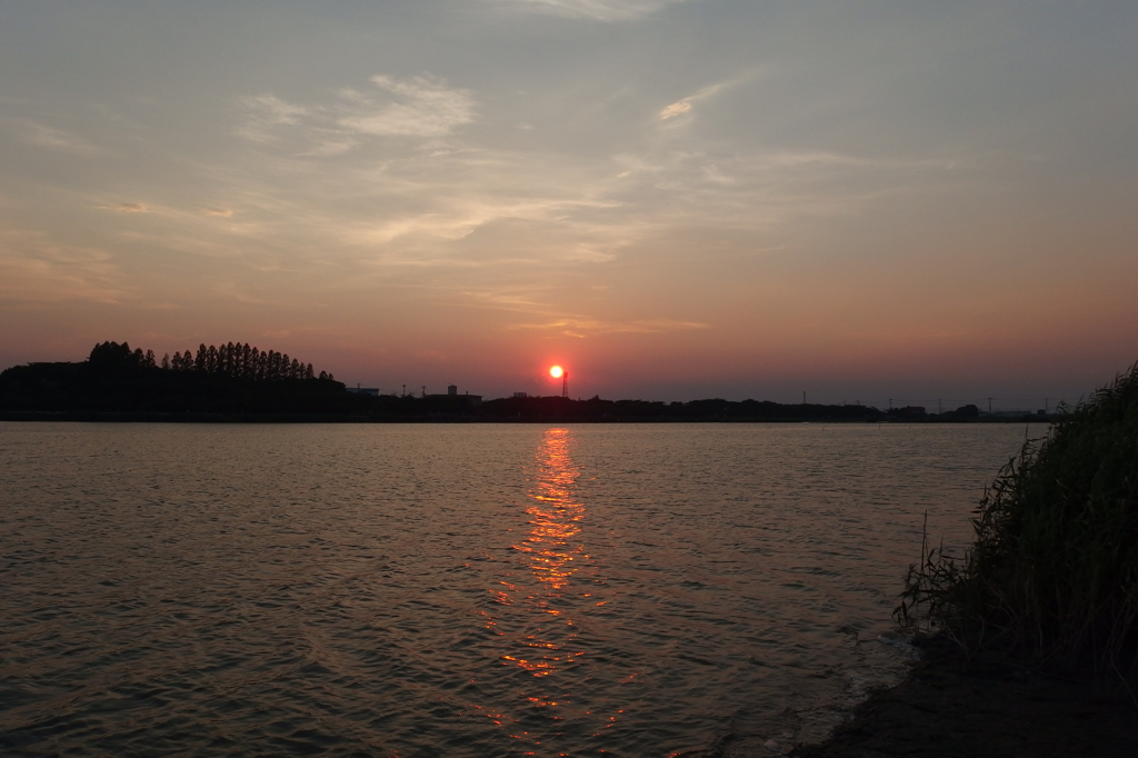 2015/07/26_伊佐沼の夕日