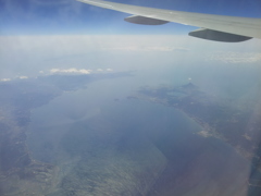 2017/03/11_機窓風景 大隅半島と薩摩半島