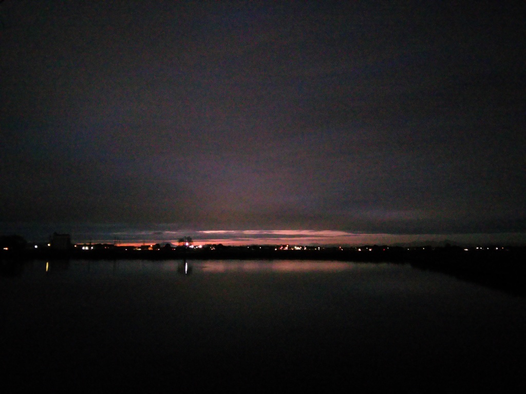 2016/11/23_溜め池の夕暮れ