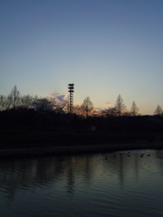 2017/04/02_花の丘農林公苑の夕暮れ