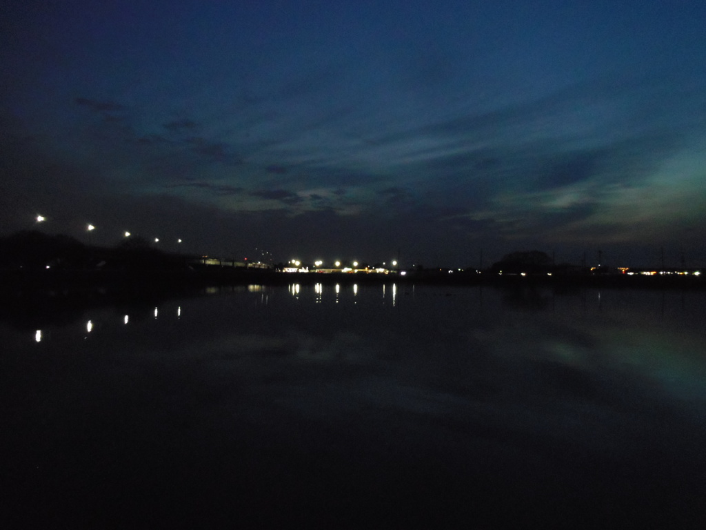 2017/02/26_溜め池の夕暮れ