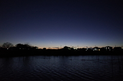 2015/01/10_山ノ神沼の夕暮れ