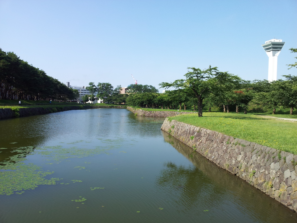 2016/08/13_五稜郭公園から五稜郭タワーを望む