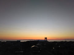 2017/06/14_宿から富山湾の夕暮れを望む