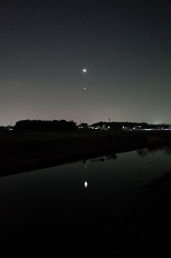 2015/02/21_元荒川の月夜