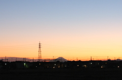2015/01/18_夕暮れの富士山