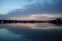 2015/10/03_昭和沼の夕暮れ