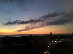 2017/09/04_宿から富山湾の夕暮れを望む（没カット）