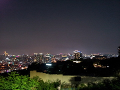 2017/06/17_南山公園からソウル市街の夜景を望む