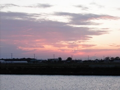 2017/05/04_うっすら天使の梯子の夕空