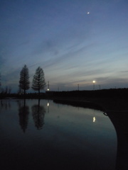 2016/04/10_川里中央公園の夕暮れ