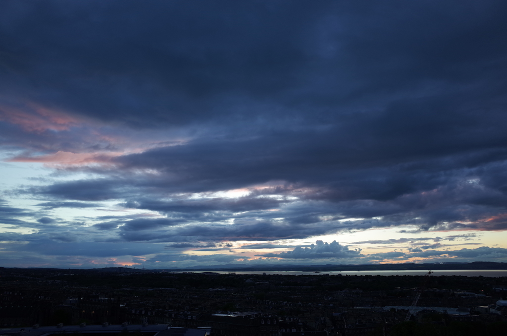 2016/05/21_カールトン・ヒルからフォース湾の夕暮れを望む