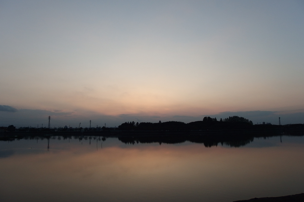 2015/09/27_伊佐沼の夕暮れ