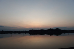 2015/09/27_伊佐沼の夕暮れ