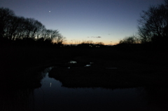 2015/02/14_夕暮れの秋葉の森総合公園