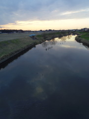 2017/02/25_元荒川の夕暮れ