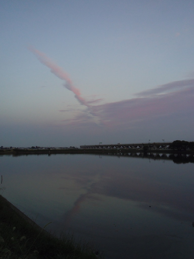 2016/10/30_溜め池の夕暮れ