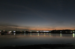 2014/12/23_伊佐沼の夕暮れ