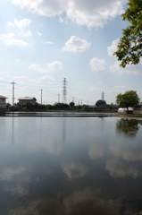 2015/04/29_水田に雲