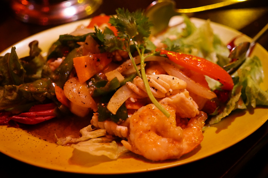 エビ・イカ・ホタテの炒め