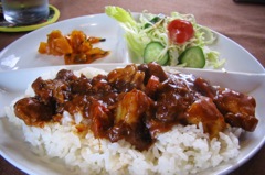 喫茶店のポークカレー