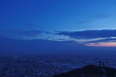 藻岩山から札幌を望む