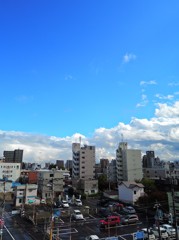 大雨の合間の