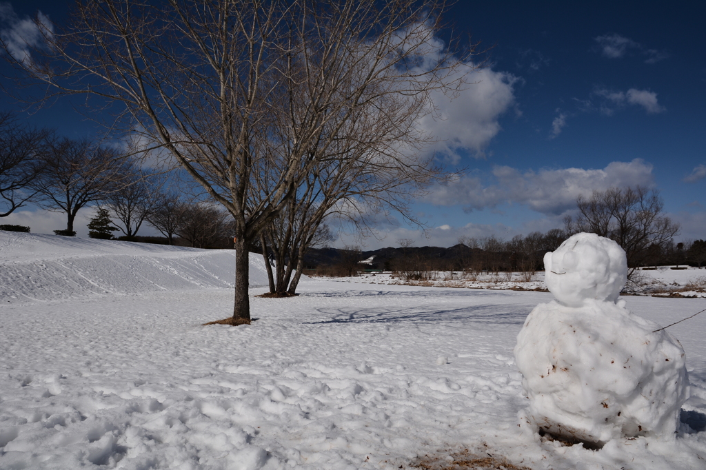 アンパンマン雪だるま