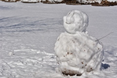 アンパンマン雪だるま