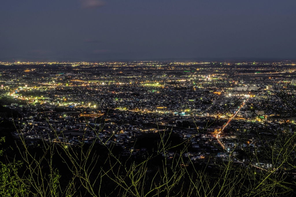 わが故郷-栃木市の夜景-