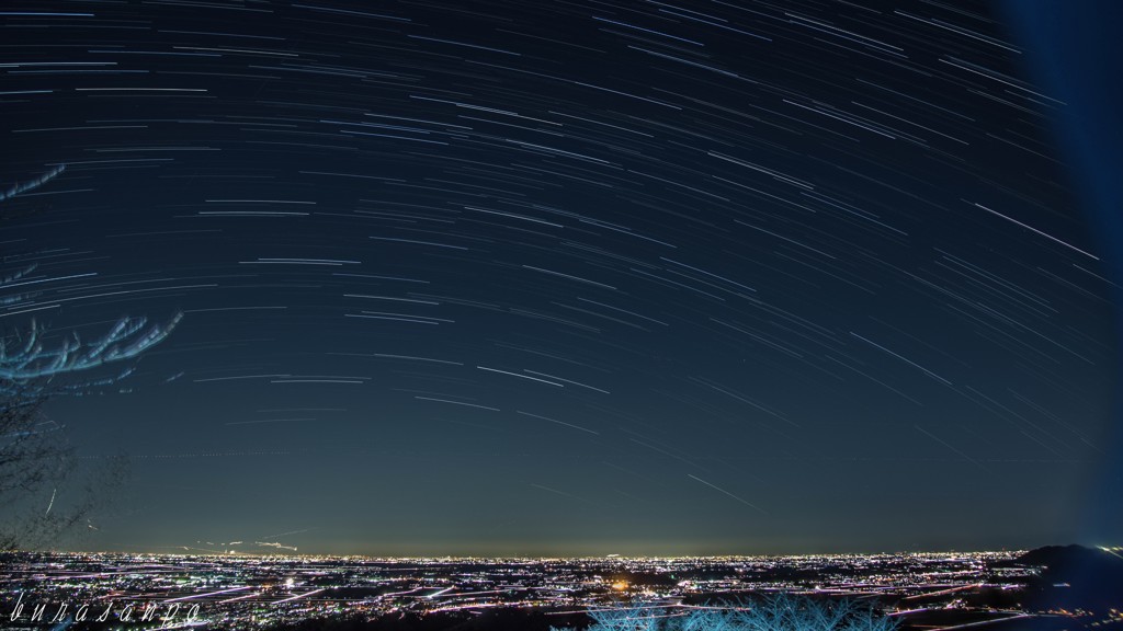 謙信平の夜景