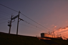 週末夕暮電車