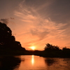 永野川夕景-いつもの公園-
