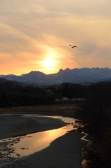 ぬくもりの夕陽