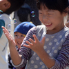 秋祭りの少女...シャボン玉