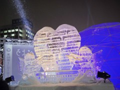 さっぽろ雪まつりにて