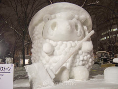 さっぽろ雪まつりにて
