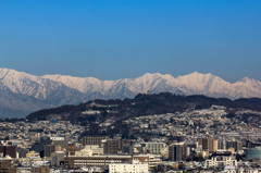 雪の北アルプス