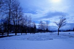 初雪の公園　7