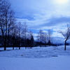初雪の公園　7
