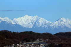 朝の後立山連峰