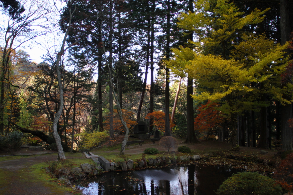 牛伏寺の紅葉２