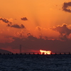 明石海峡に沈む